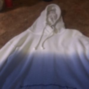 holliser blue ombre hoodie